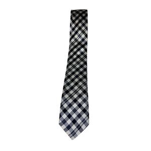 Penguin Black White Plaid Skinny Tie